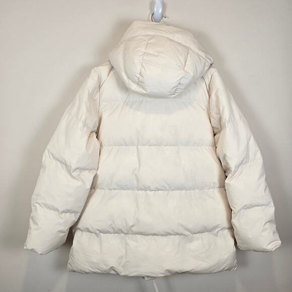 Halfdays Wheeler Parka Size M Oatmilk Puffer Jacket Coat Relaxed Ski Snow Winter - Picture 5 of 6